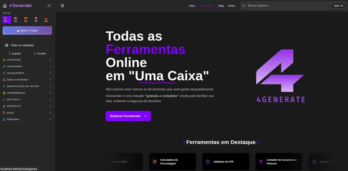4Generate screenshot
