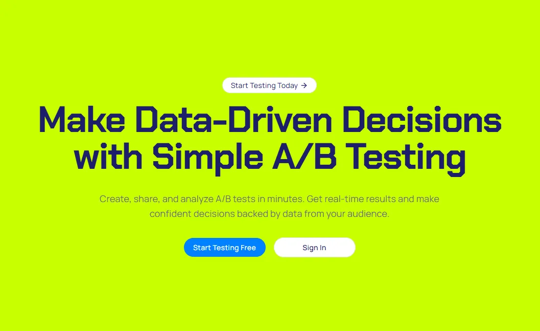 A/B Test Live screenshot