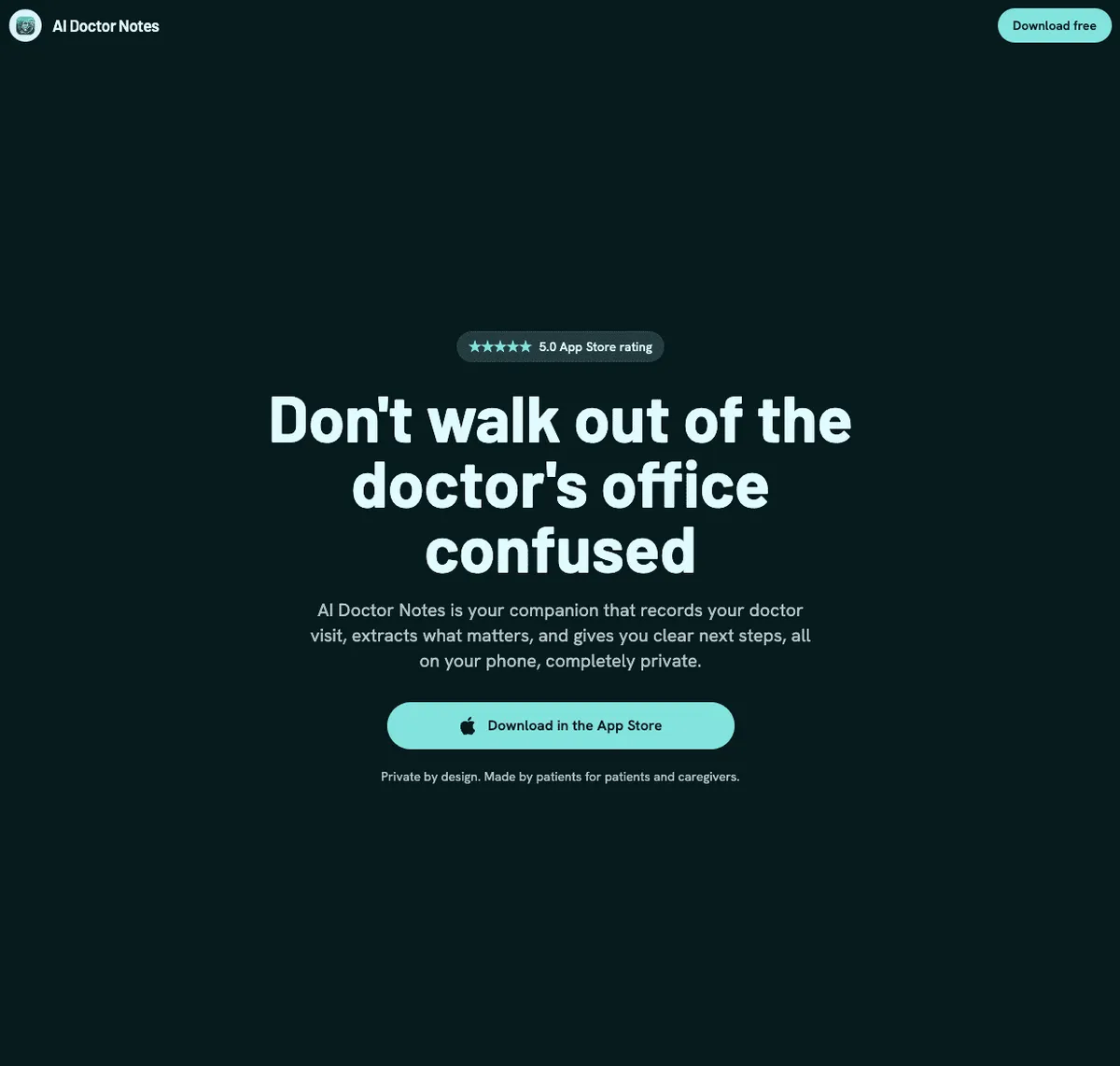 AI Doctor Notes screenshot