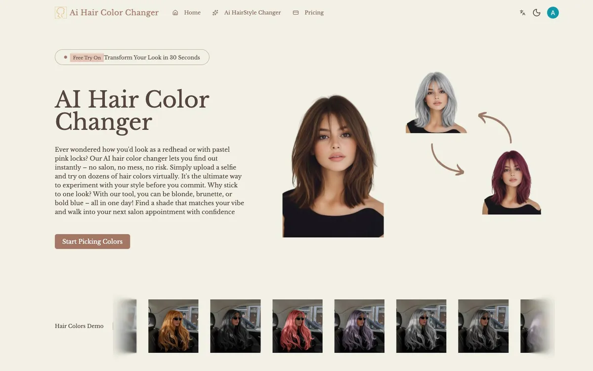 Ai Hair Color Changer screenshot