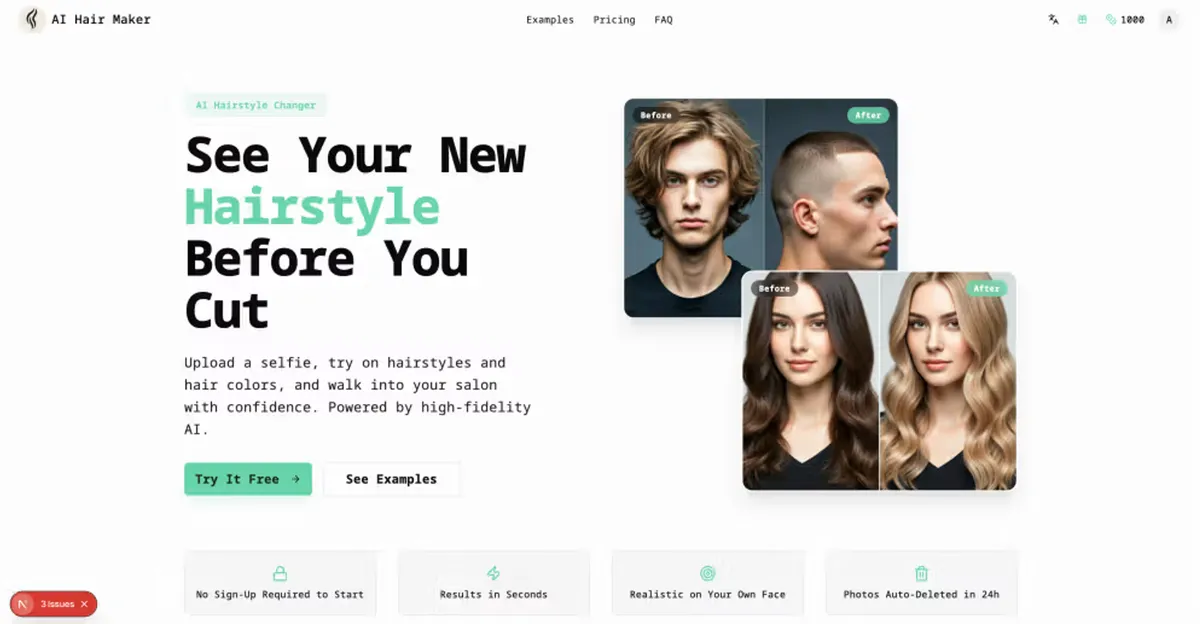 AI Hair Maker screenshot