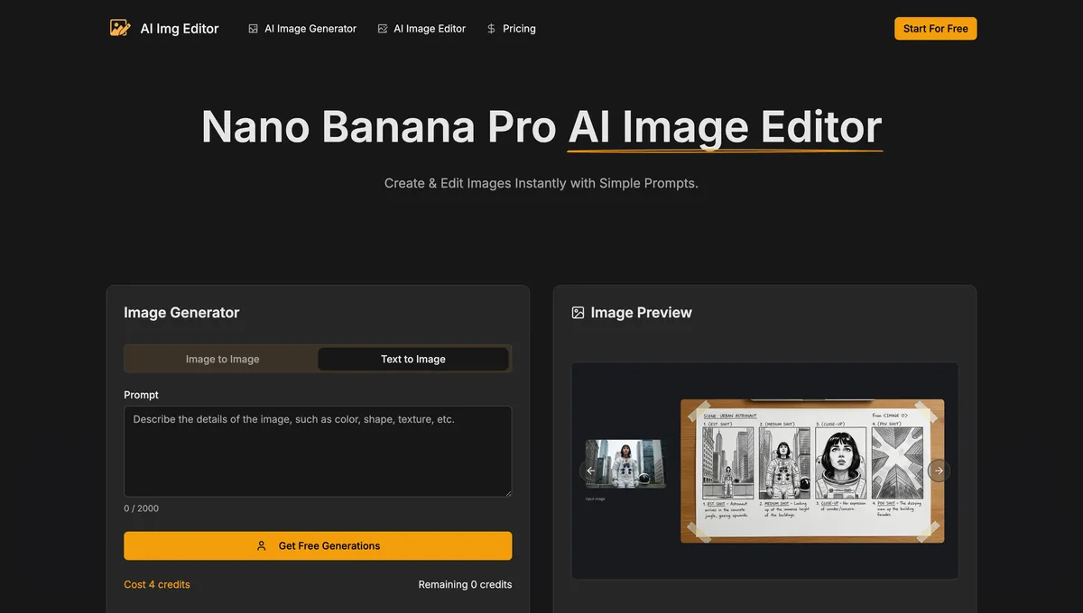 AI Image Editor screenshot