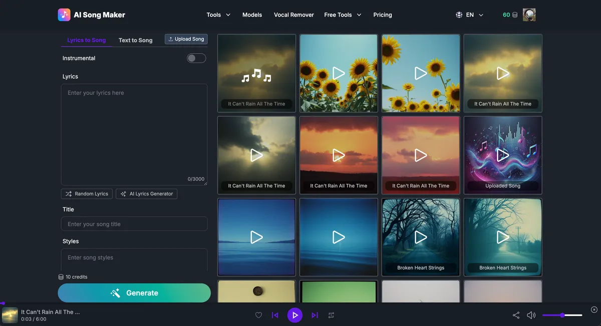 AI Song Maker screenshot