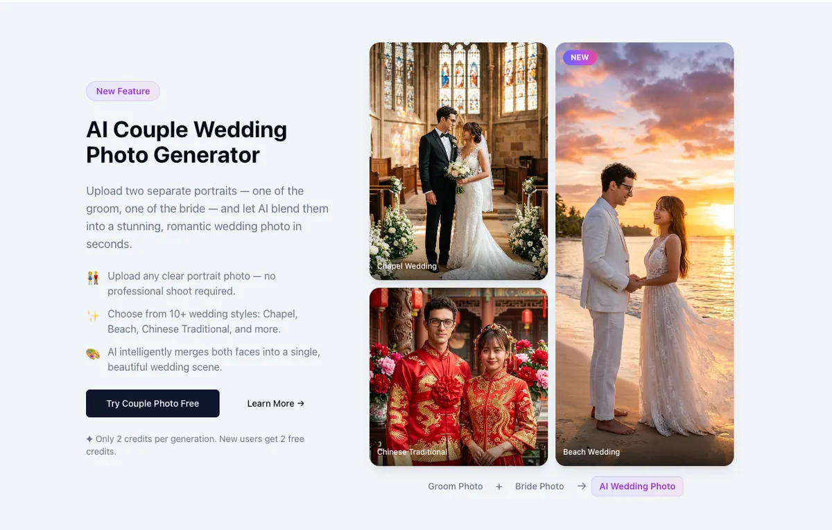 AI Wedding Photo Generator screenshot