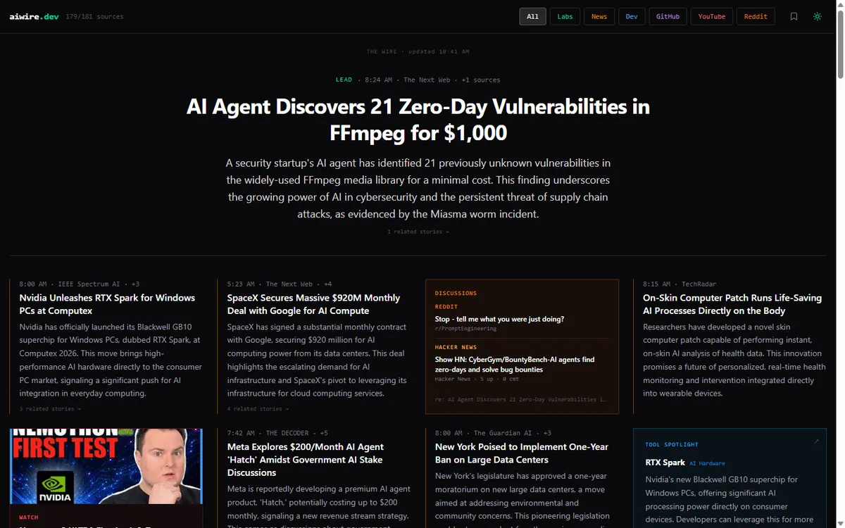 AI Wire screenshot