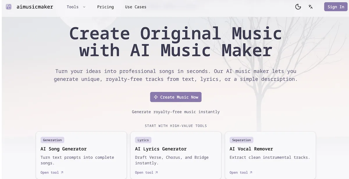 aimusicmaker screenshot