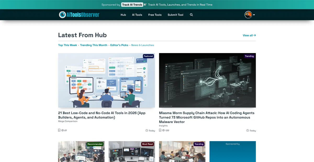 AiToolsObserver screenshot