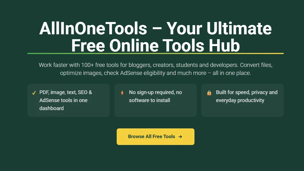 AllInOneTools screenshot