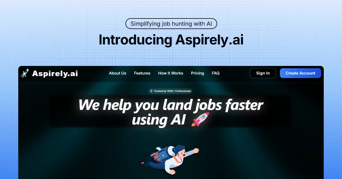 Aspirely.ai screenshot