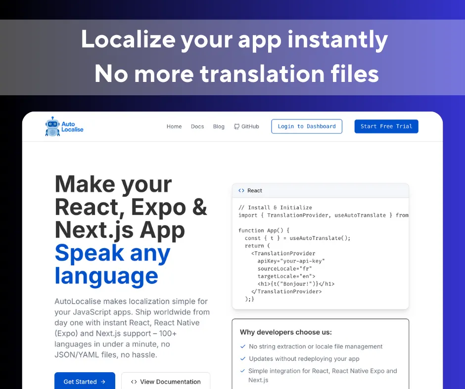 AutoLocalise screenshot