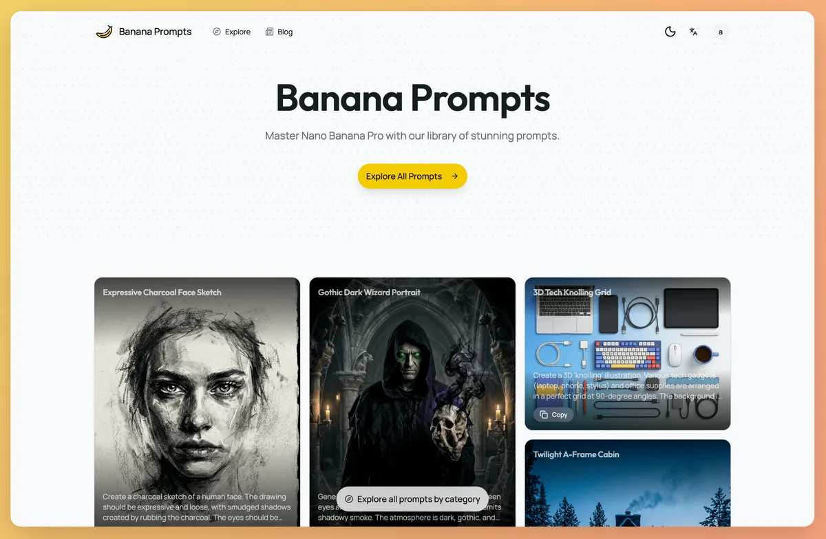 Banana Prompts screenshot