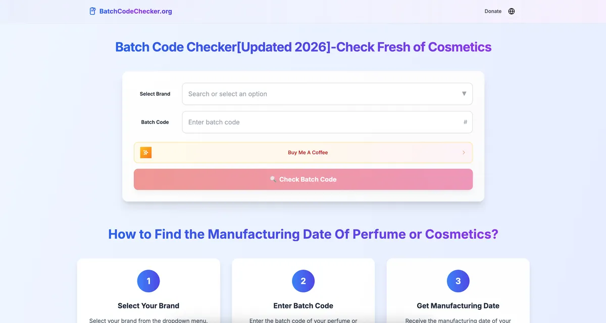 Batch Code Checker screenshot