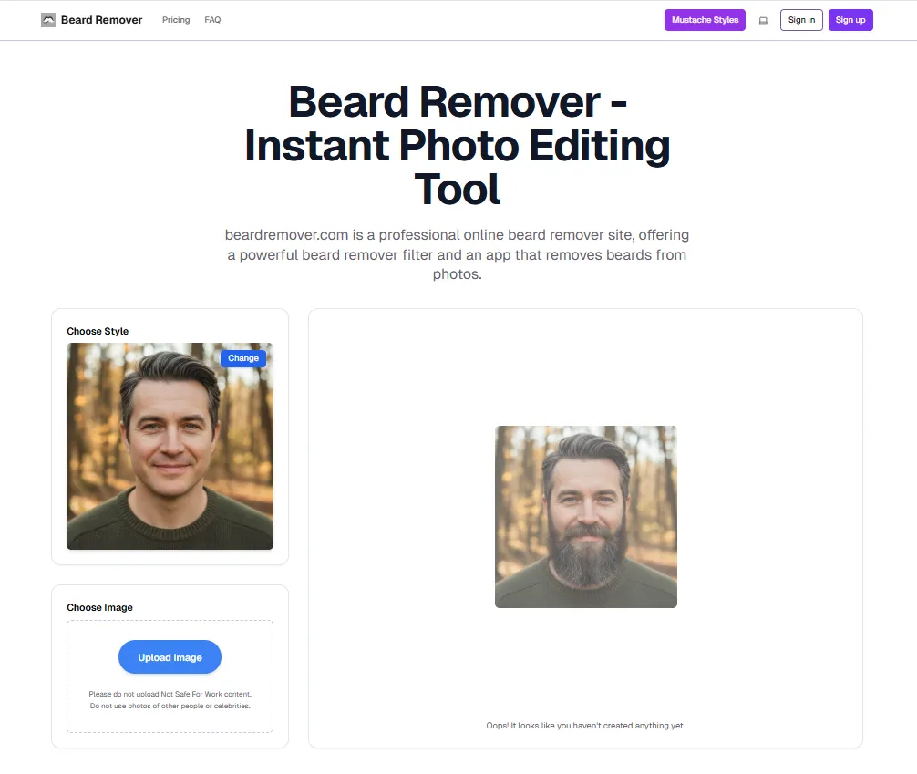 Beard Remover screenshot