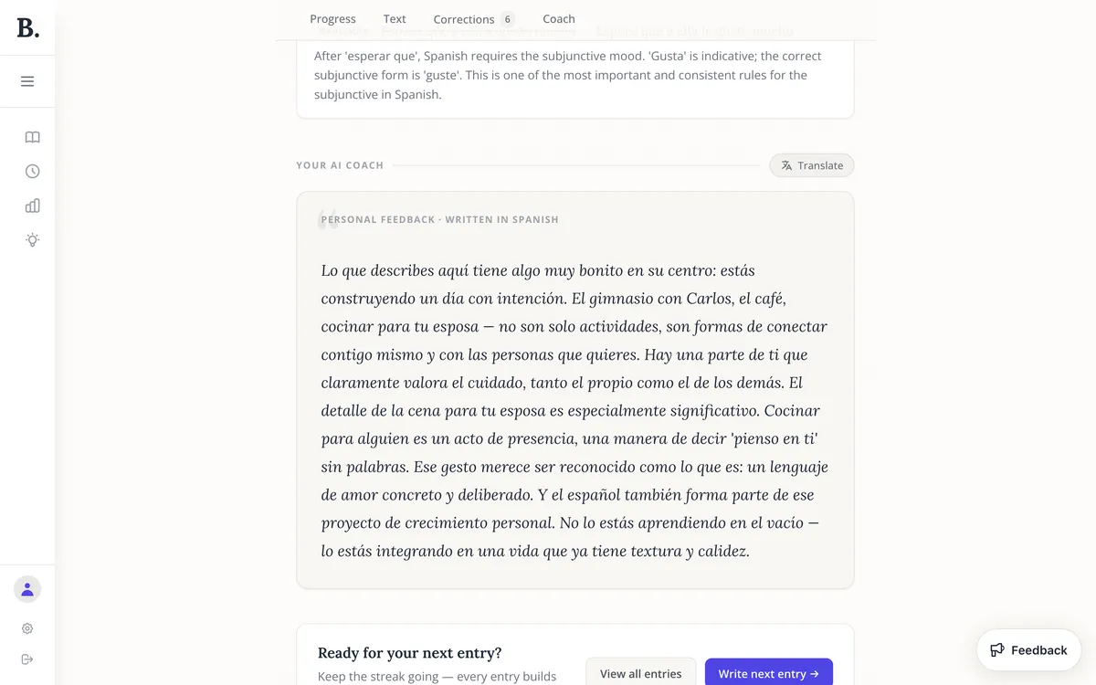 Bonjournal screenshot