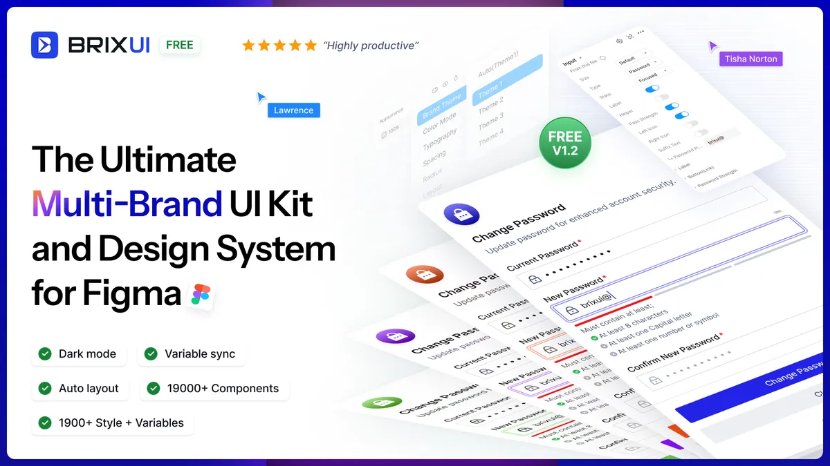 BrixUI Design System screenshot