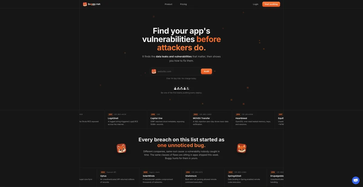 buggy.run screenshot