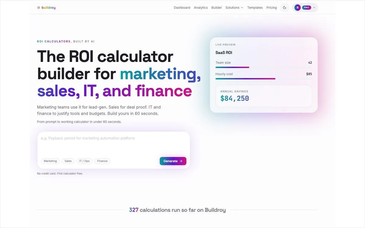 BuildRoy screenshot
