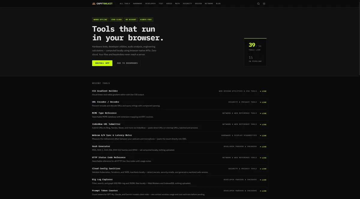 CapyToolkit screenshot