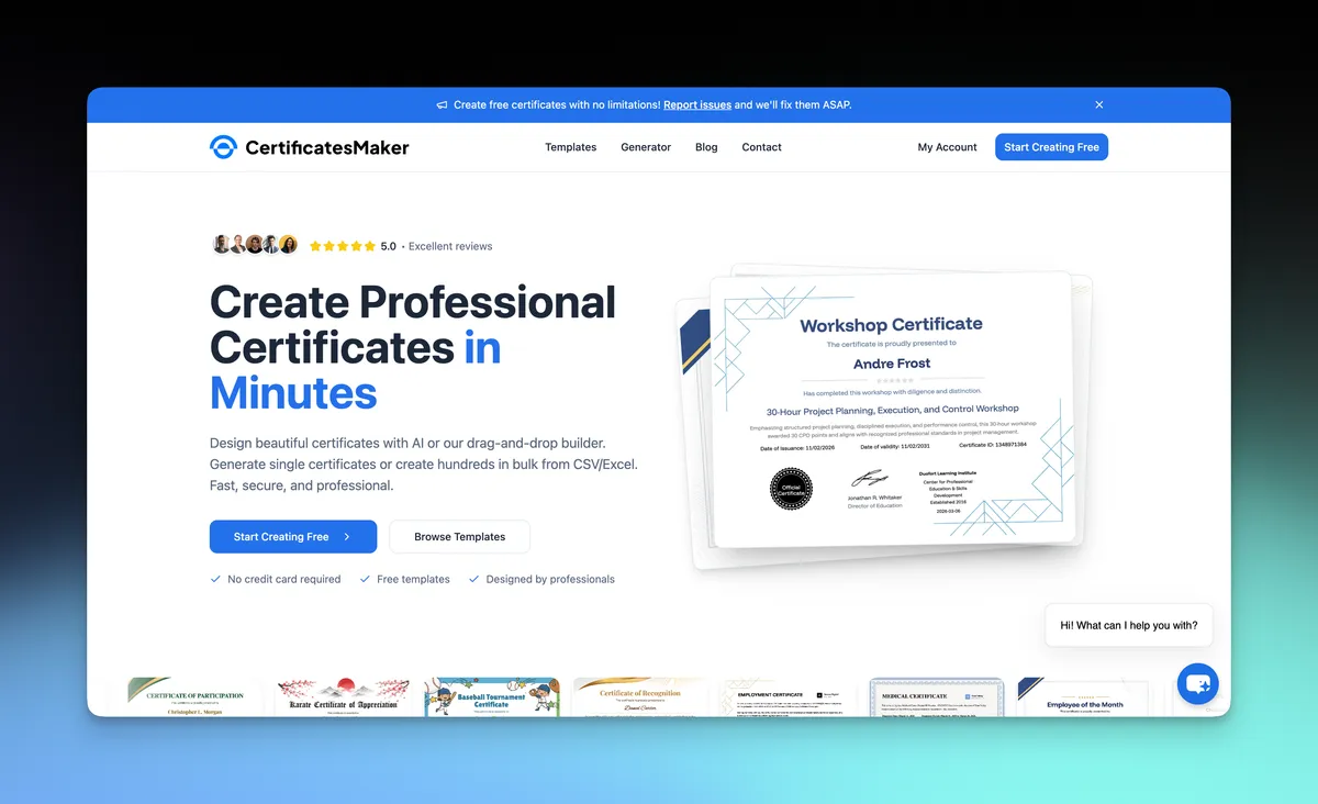 Certificates Maker screenshot
