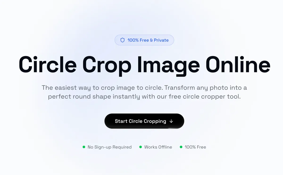 Circle Crop Image screenshot
