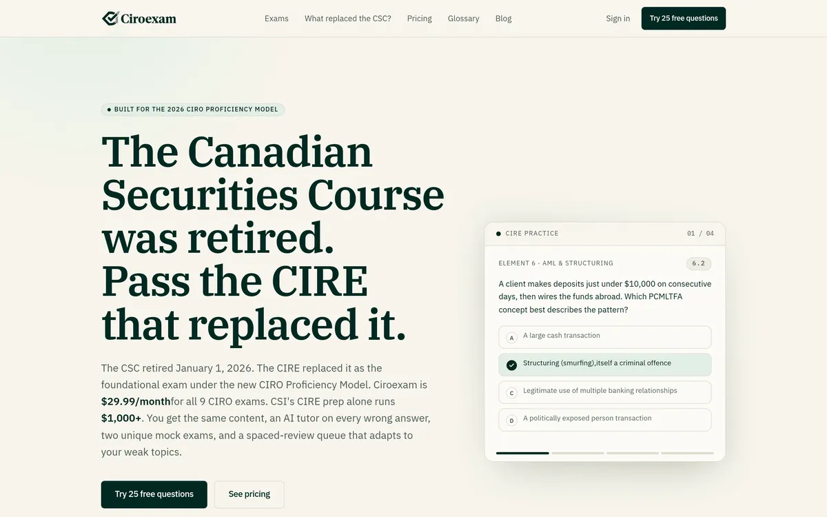 CIRO Exam Prep screenshot