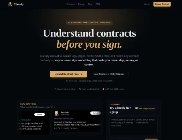 Clausify screenshot
