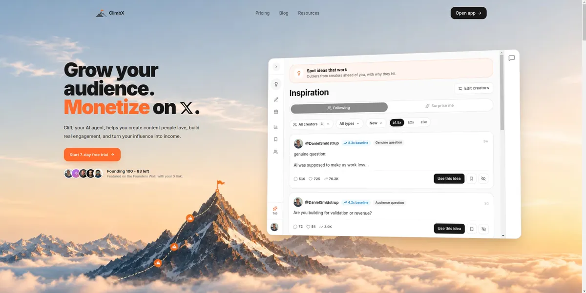 ClimbX screenshot
