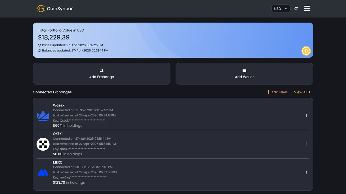 CoinSyncer screenshot