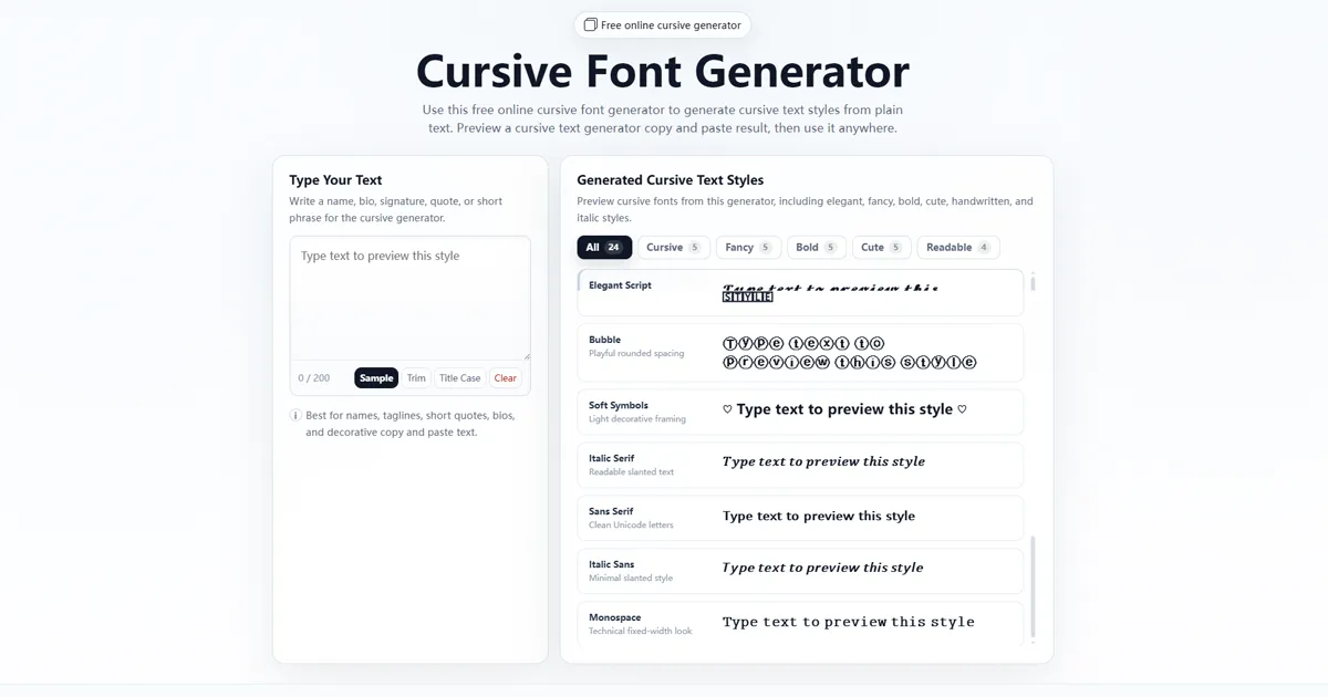 CursiveKit screenshot