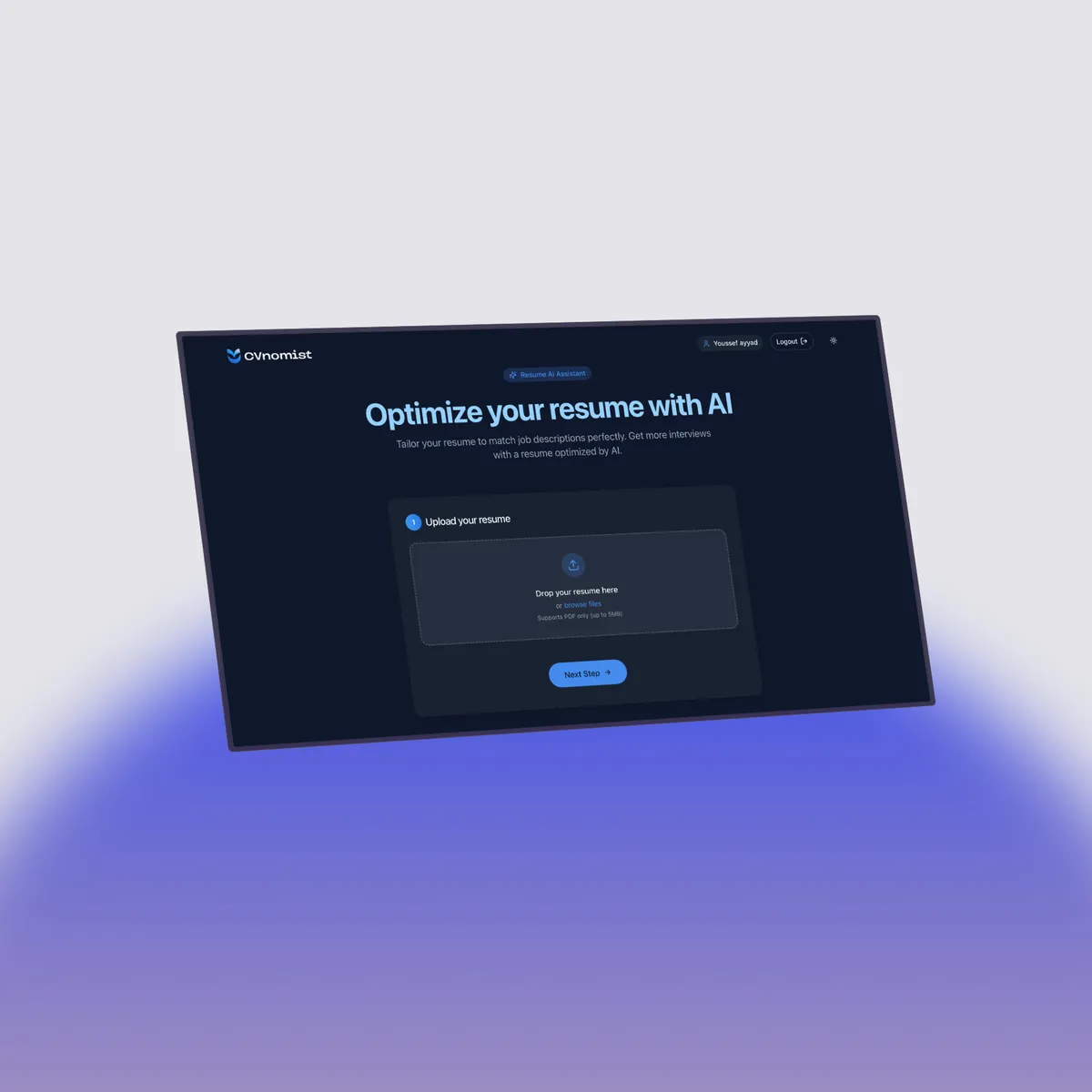 CVnomist screenshot