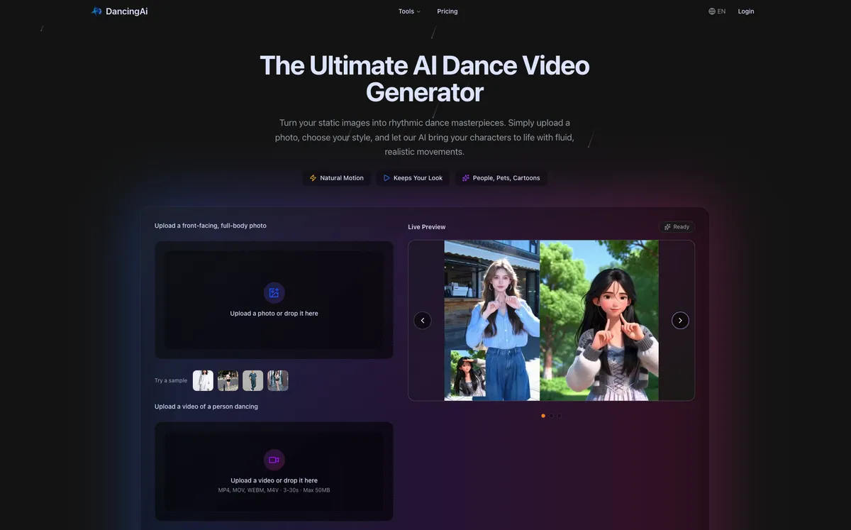 dancingai screenshot