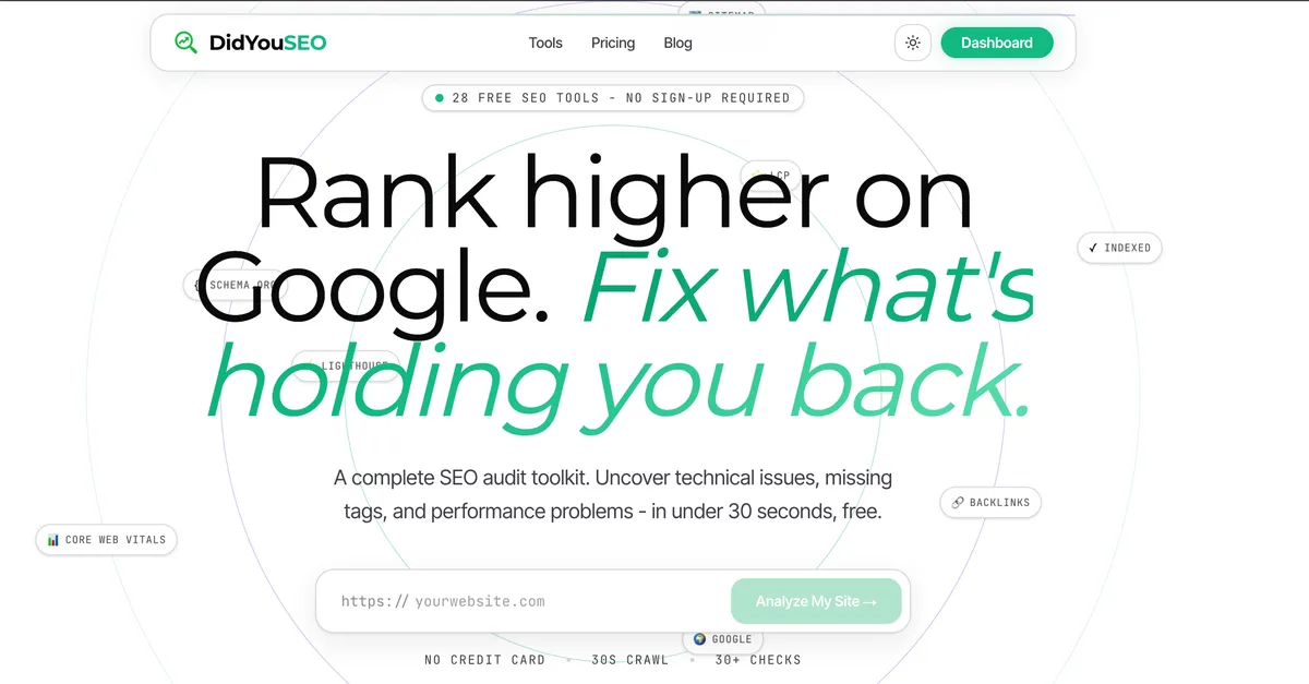 DidYouSEO screenshot