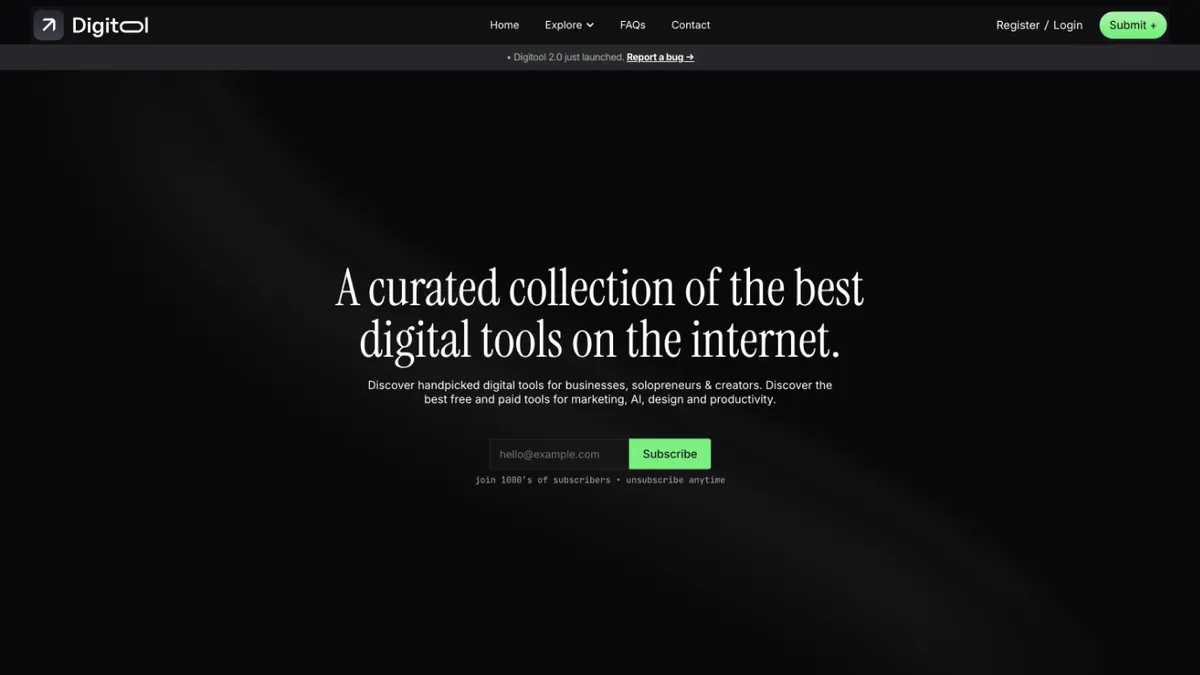 Digitool screenshot