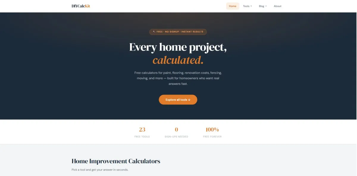DIY Calc Kit screenshot