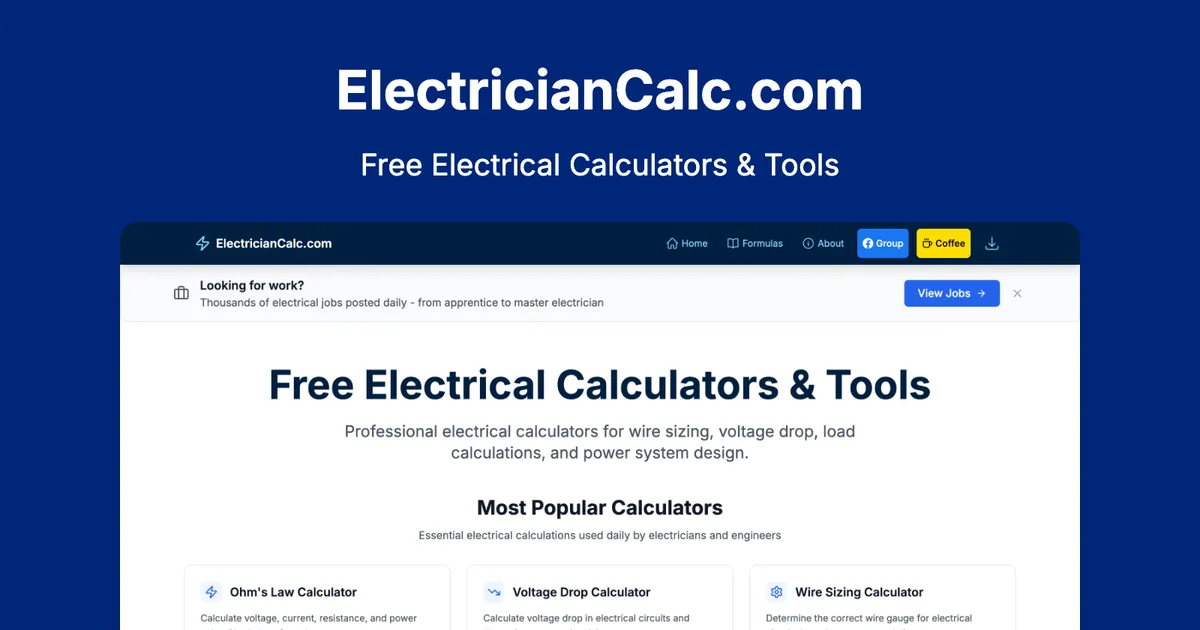 electriciancalc screenshot