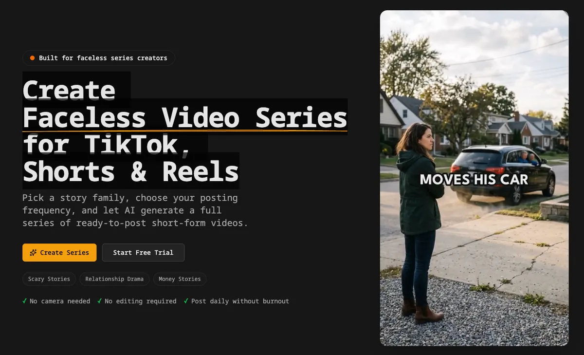 Faceless Video screenshot