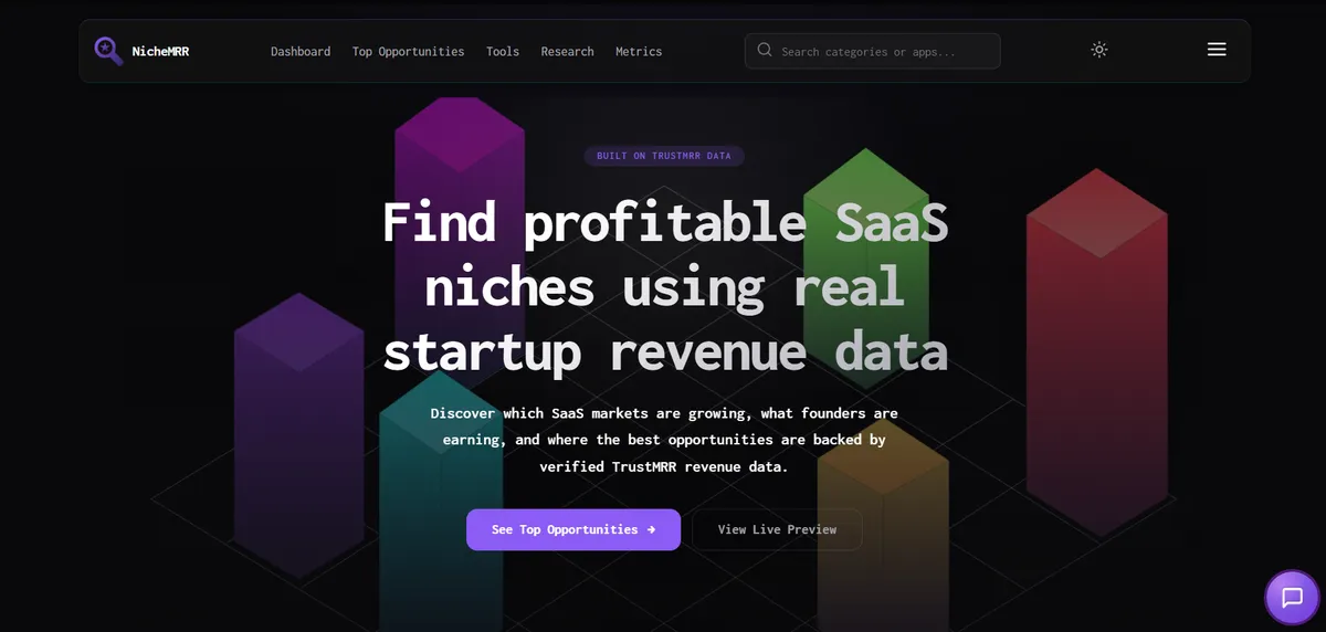 Find Profitable SaaS Niches Using Real Revenue Data screenshot