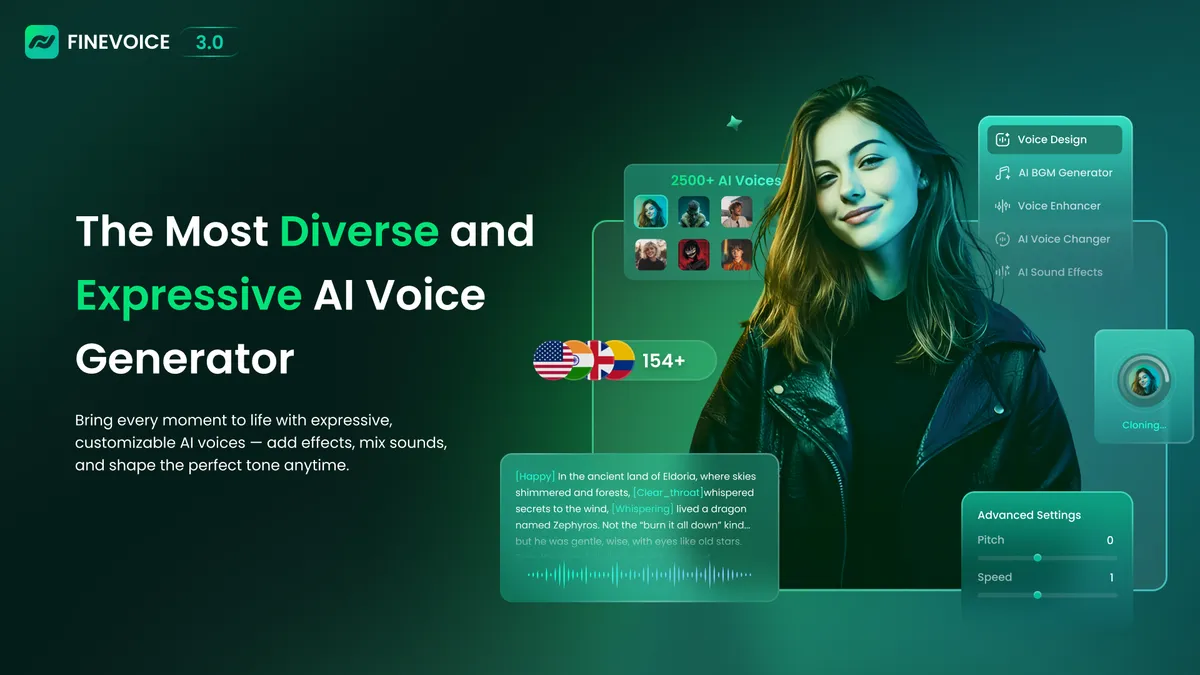 FineVoice Text to Speech screenshot