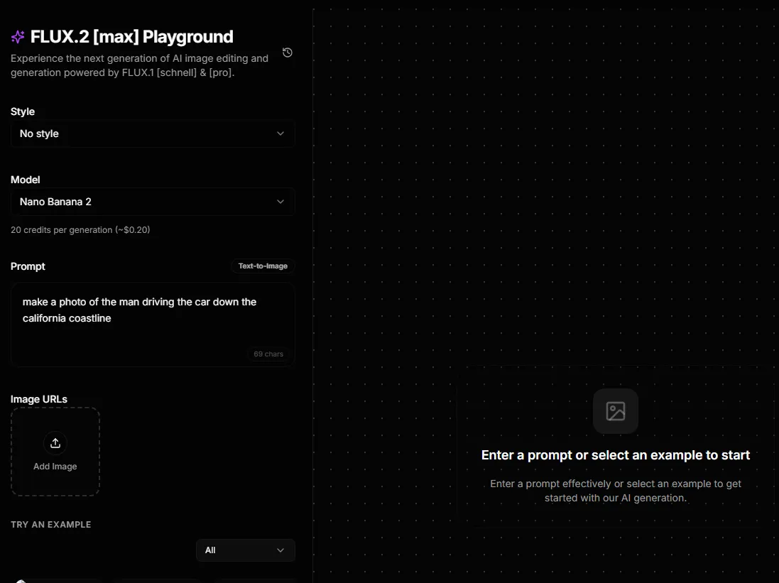 FLUX.2 [max] Image Generator screenshot