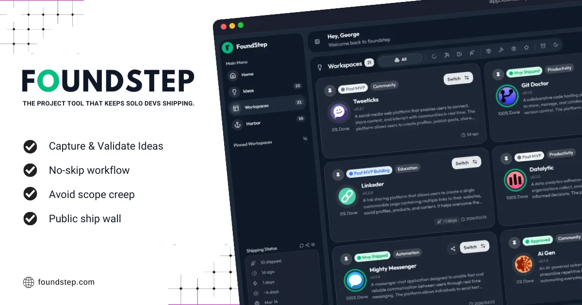 FoundStep screenshot