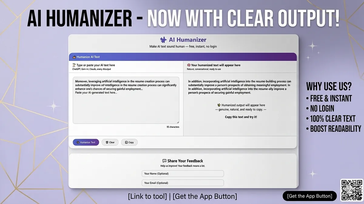 Free AI Humanizer screenshot