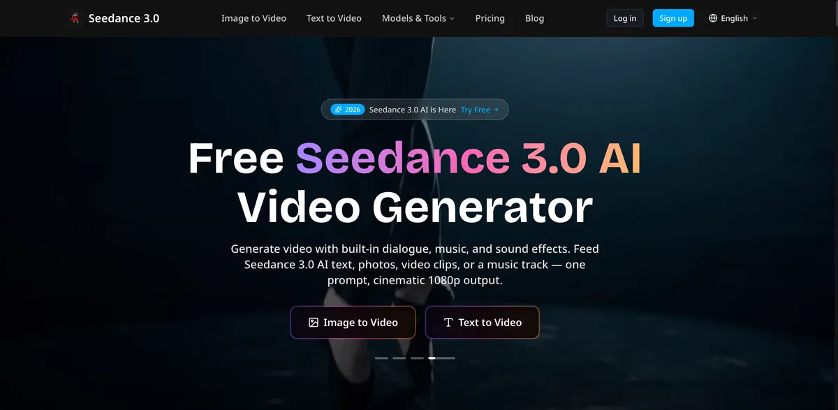 Free Seedance 3.0 AI Video Generator screenshot