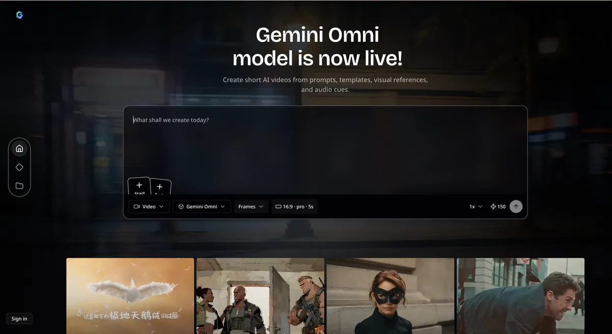 Gemini Omni Video screenshot