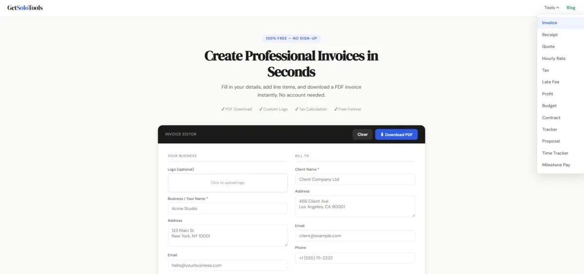 GetSoloTools screenshot