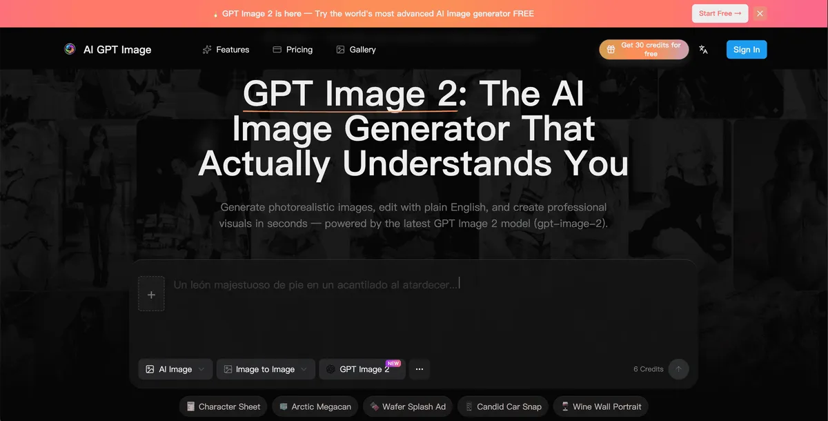 GPT Image 2 - AI Image Generator & Editor screenshot