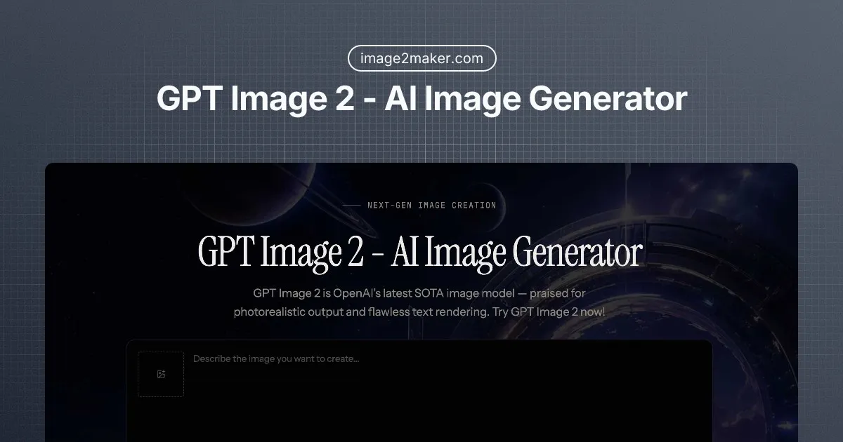 GPT Image 2 - AI Image Generator screenshot