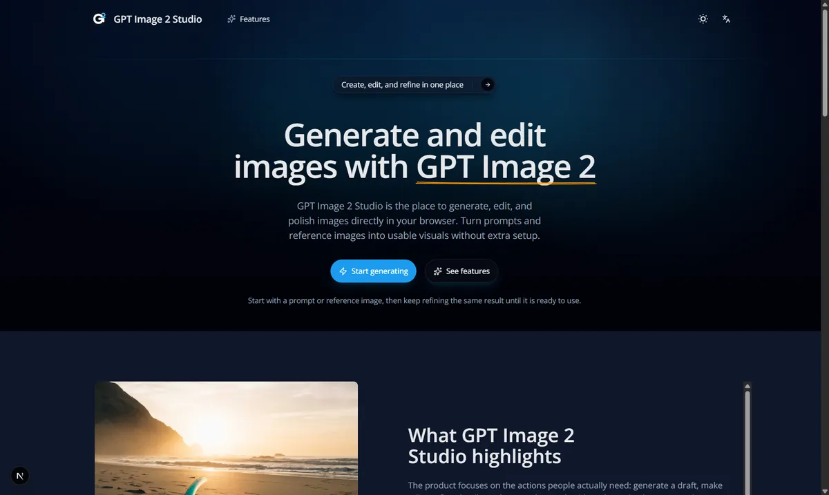 GPT Image 2 Studio screenshot