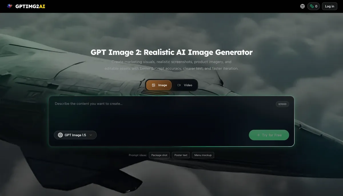 GPTIMG2 AI screenshot