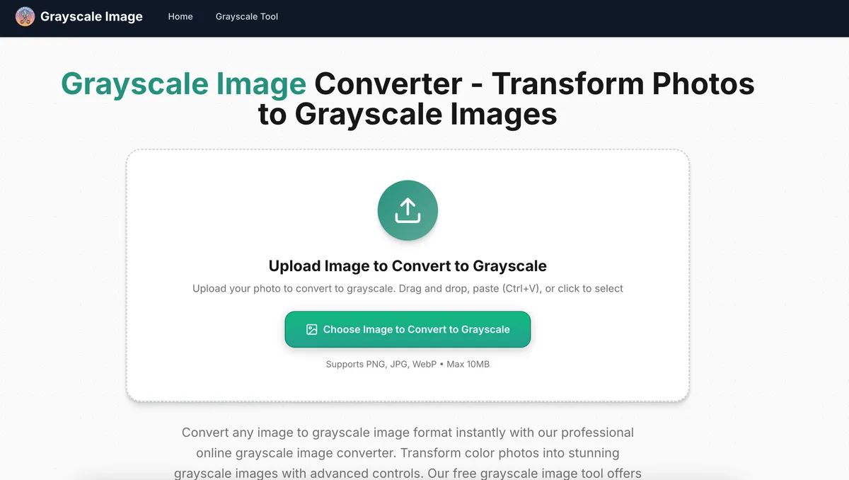 Grayscale Image screenshot