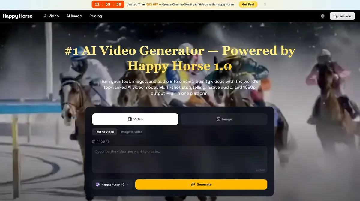 Happy Horse 1.0 – Text to Video & Image to Video screenshot